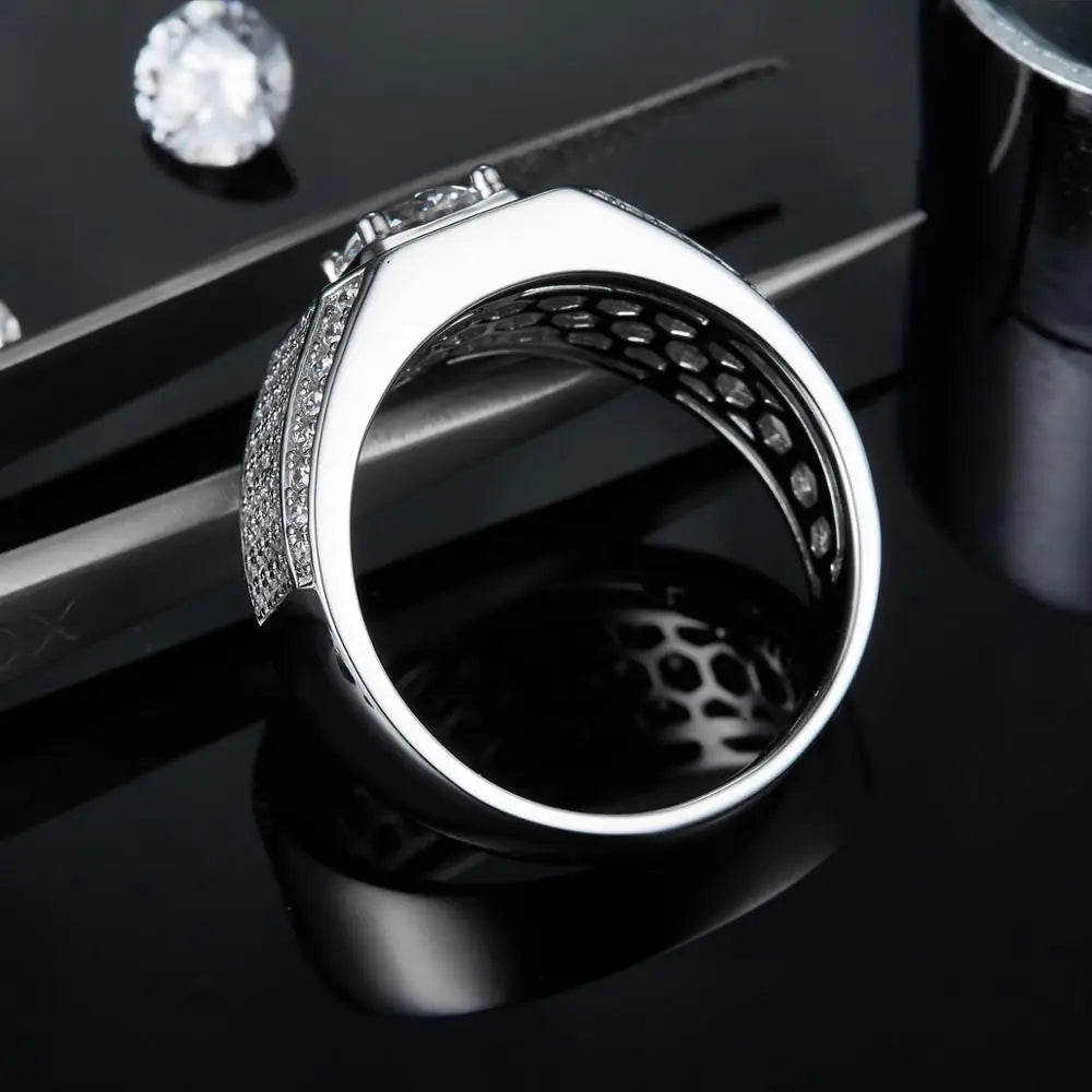 Eternal Aegis Moissanite Ring