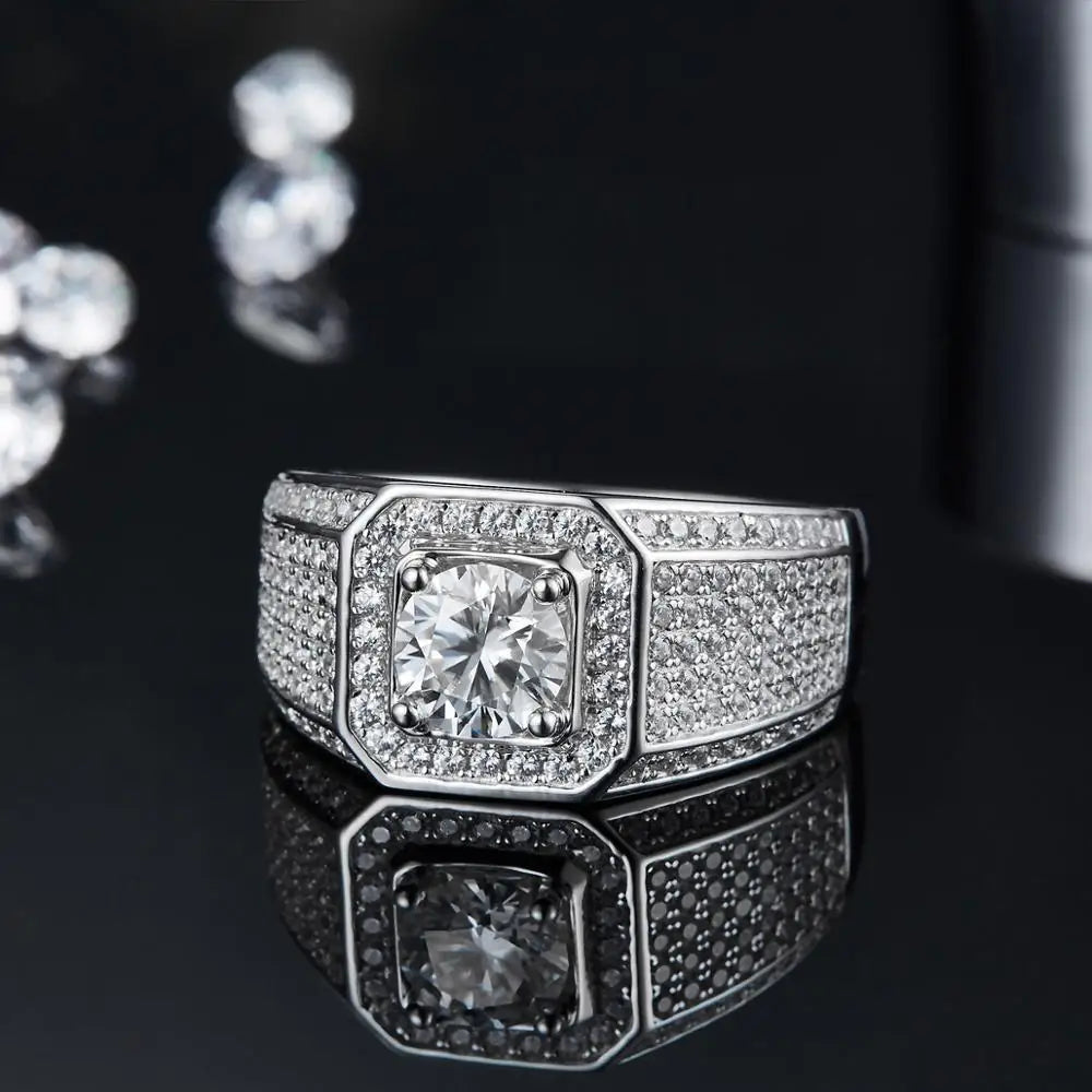 Eternal Aegis Moissanite Ring