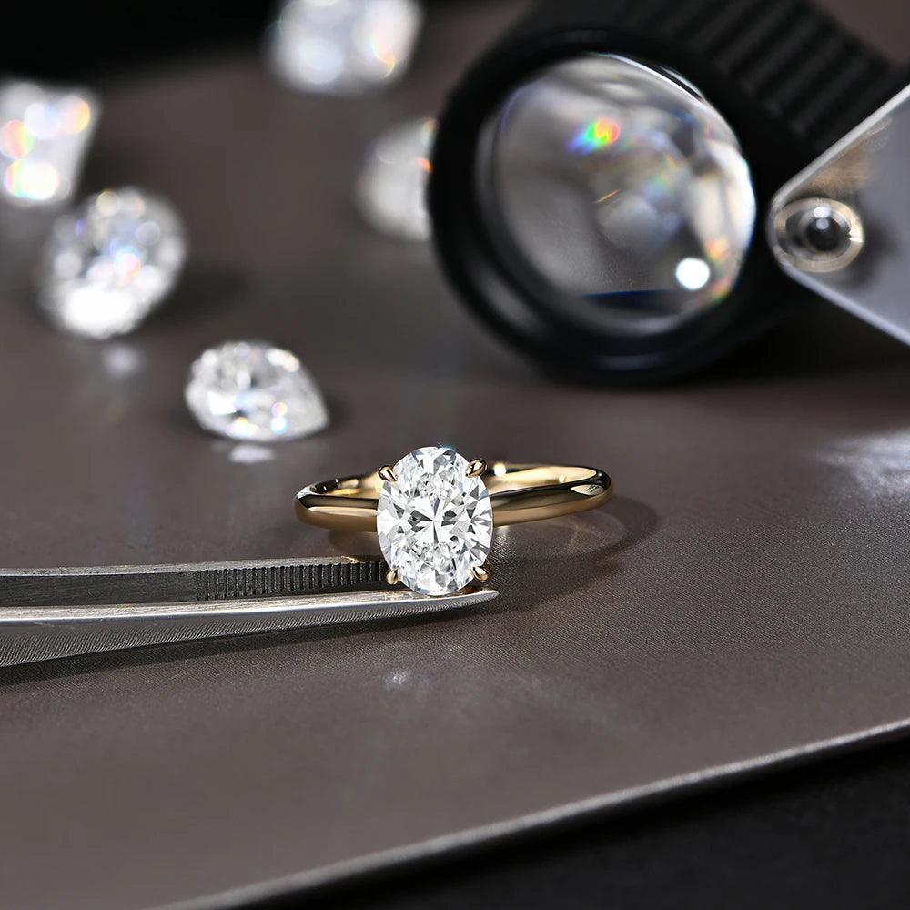 Hidden Grace Moissanite Ring