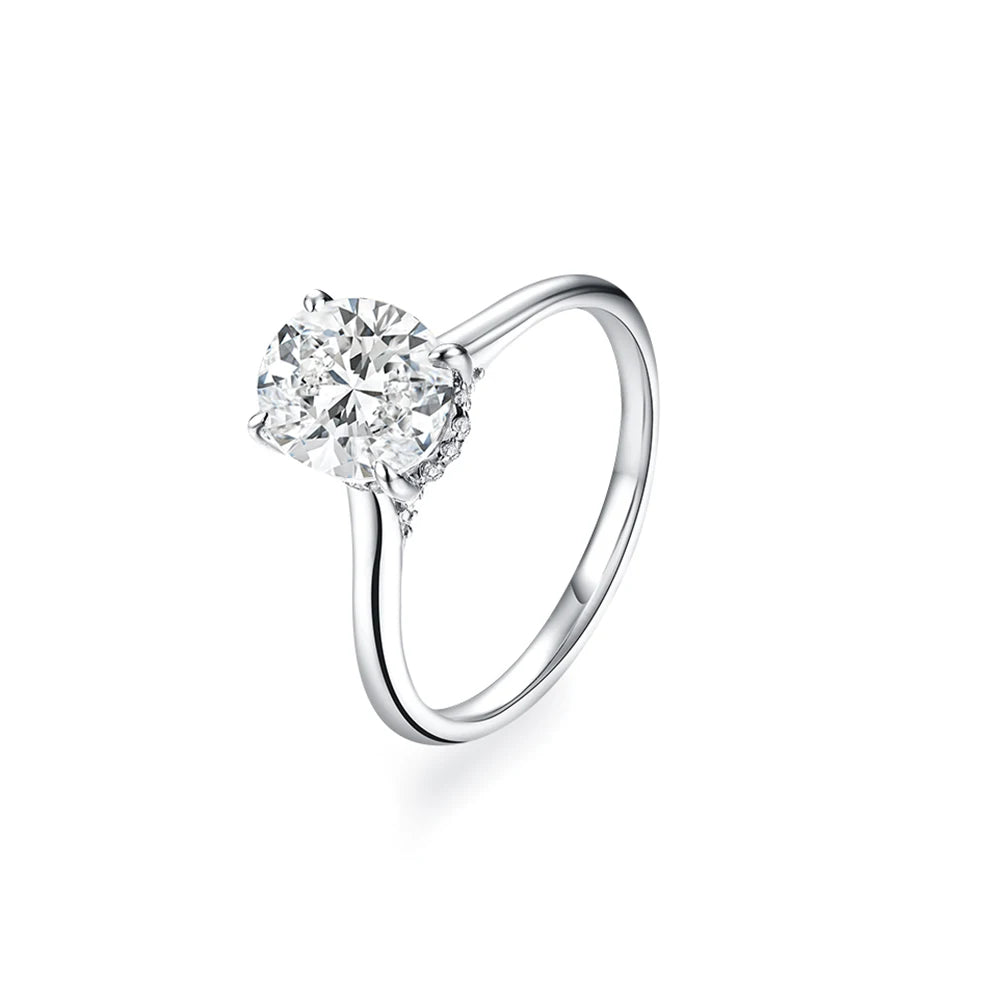 Hidden Grace Moissanite Ring