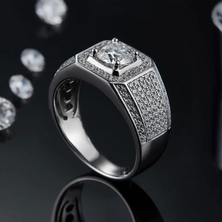 Eternal Aegis Moissanite Ring