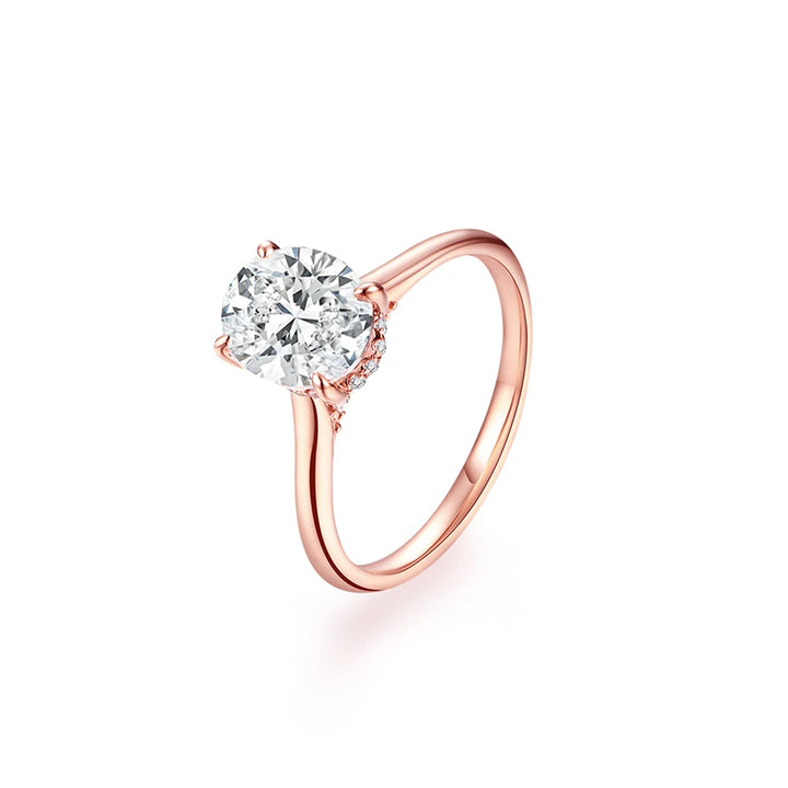 Hidden Grace Moissanite Ring