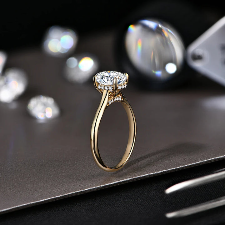 Hidden Grace Moissanite Ring