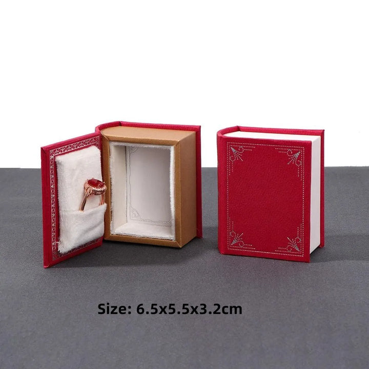 Mini Book Ring Jewelry Box