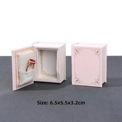 Mini Book Ring Jewelry Box