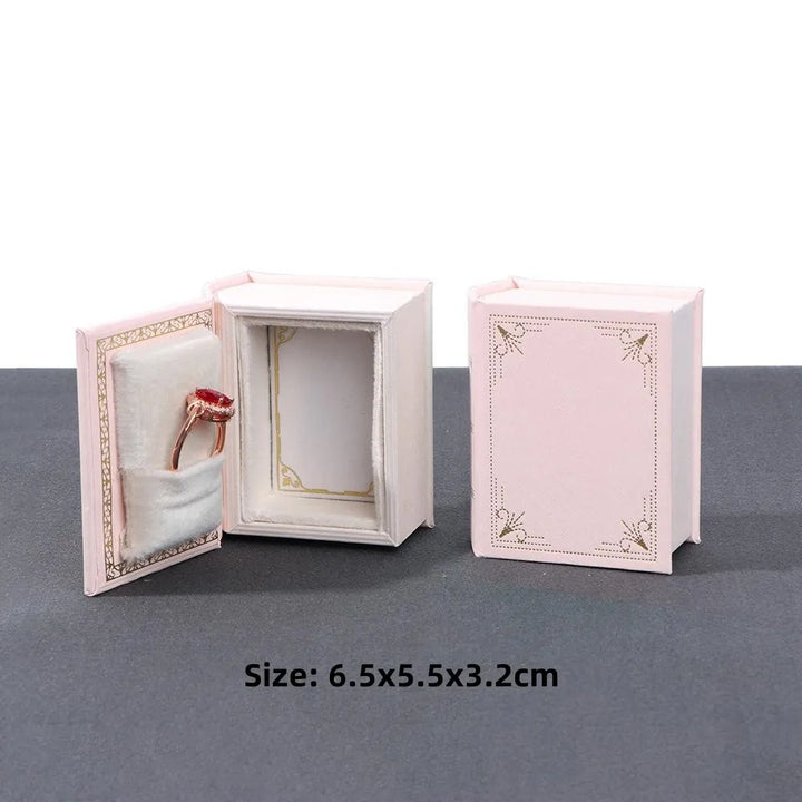 Mini Book Ring Jewelry Box