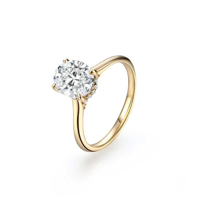 Hidden Grace Moissanite Ring