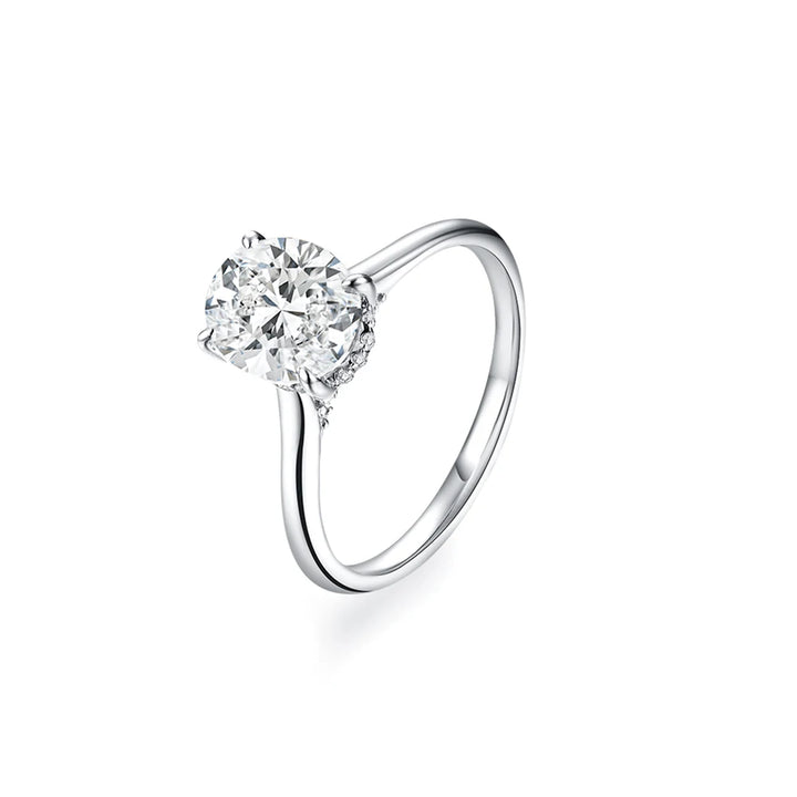Hidden Grace Moissanite Ring