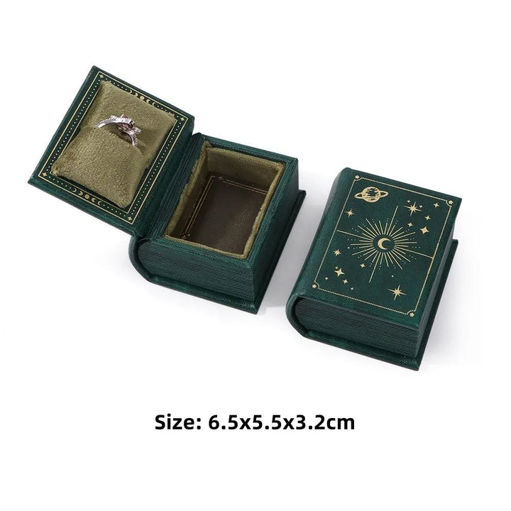 Mini Book Ring Jewelry Box