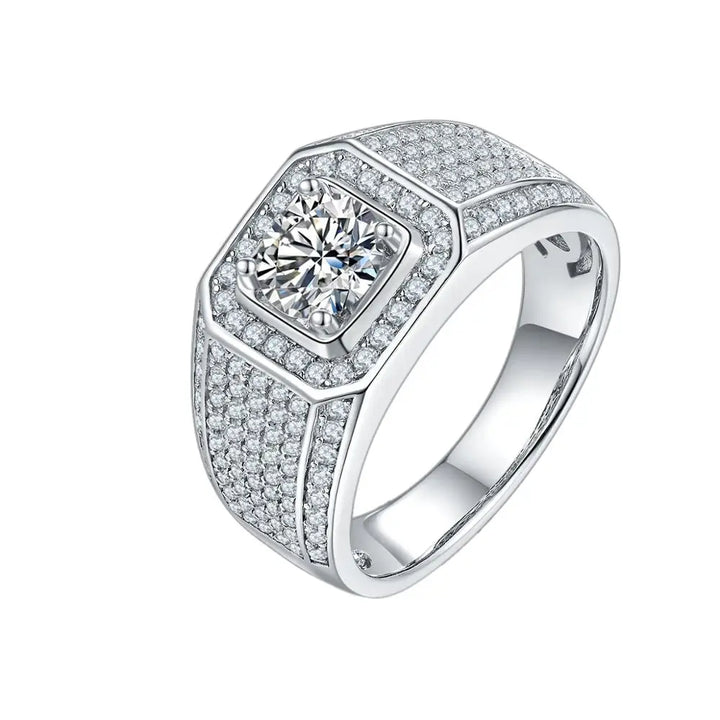 Eternal Aegis Moissanite Ring
