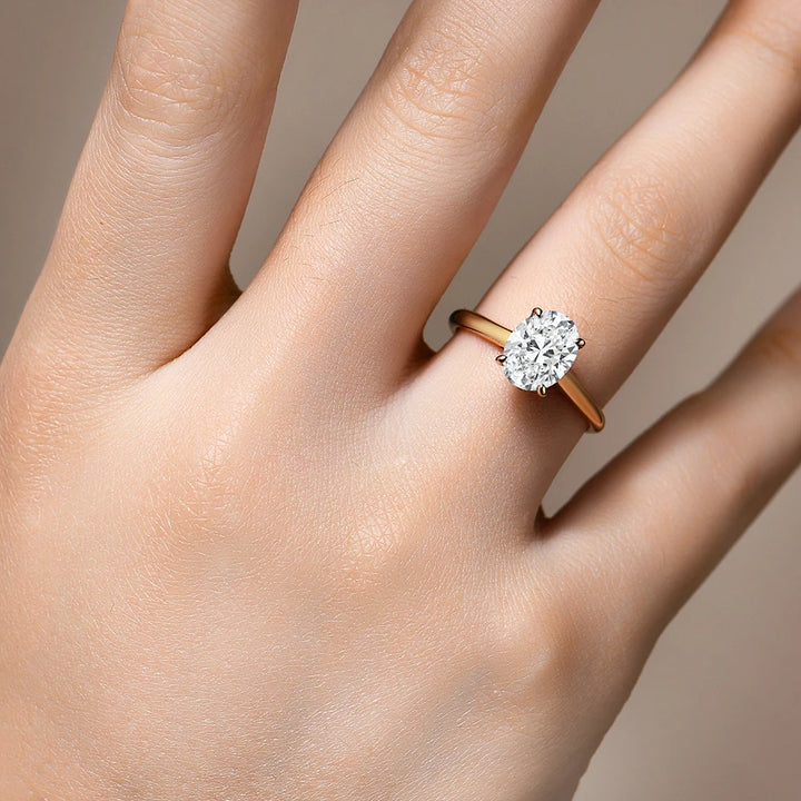 Hidden Grace Moissanite Ring
