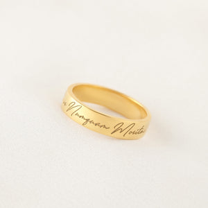 Handwritten Bond Ring