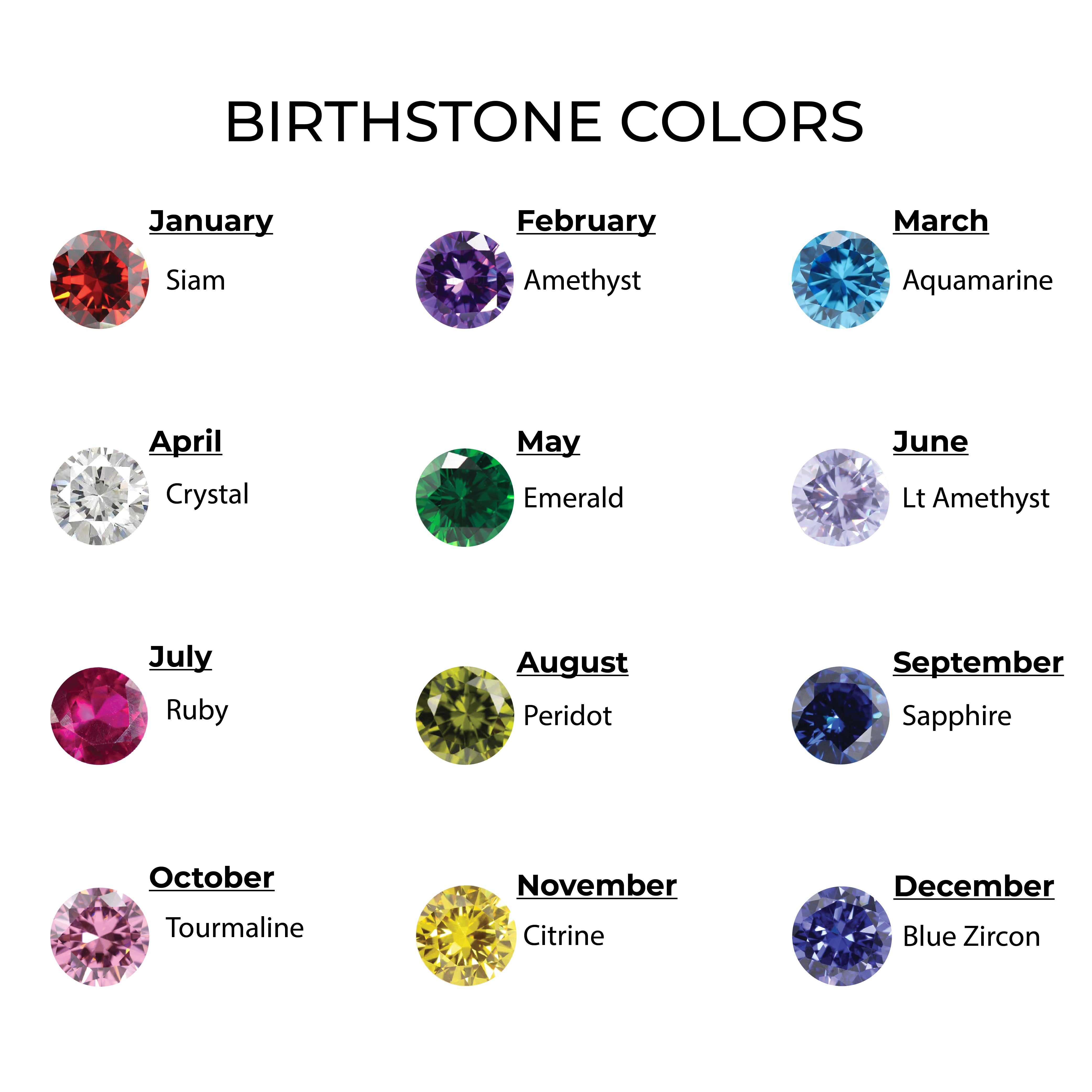 Interlocked Birthstone Ring